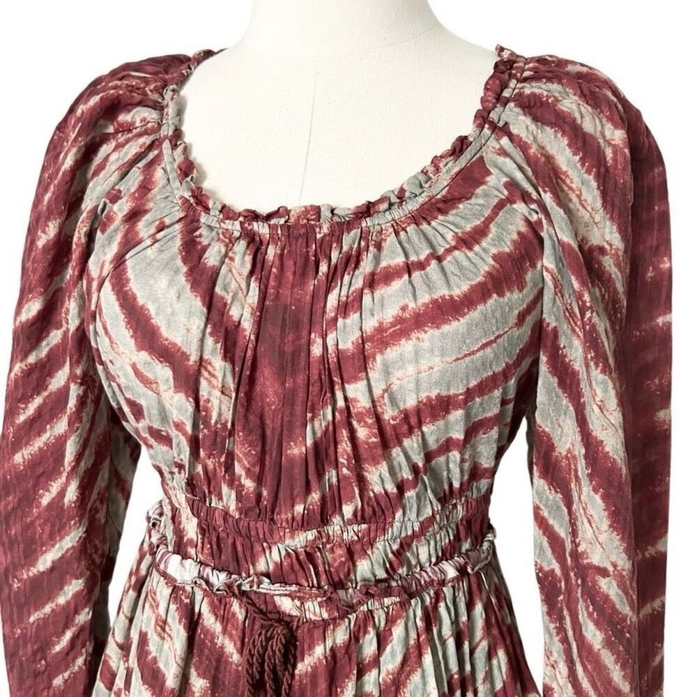 Ulla Johnson Naiara Mini Long Sleeve Dress Canyon Cotton Blend Size 4 - Picture 3 of 7